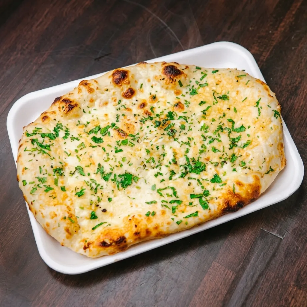 Garlic Naan at Clay Oven Express Indian Restaurant Winnipeg